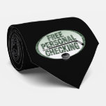 Free Personal Checking tie (dark)