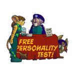 "Free Personality Test!" Dark Baby Doll T-Shirt "Free Personality Test!" Dark Baby Doll T-Shirt