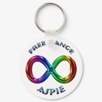 Free Range Aspie Keychain by webcarve Free Range Aspie Keychain