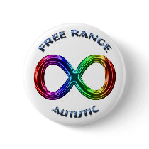Free Range Autistic Button