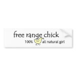Free Range Chick Bumper Stickers