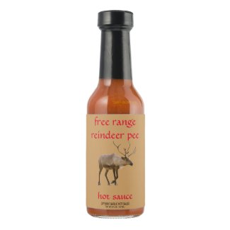 free range reindeer pee hot sauce