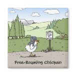 Free-Roaming Chicken Magnet