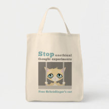 Free Schrodinger's Cat Canvas Bags