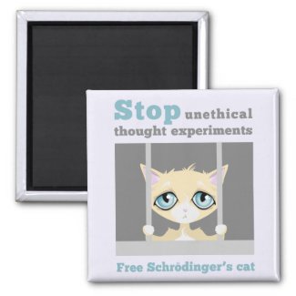 Free Schrodinger's Cat Fridge Magnets