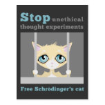 Free Schrodinger's Cat Post Card