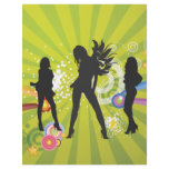 Free Silhouettes of Dancing Girls Full Color Flyer