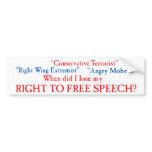 Free Speech?? Bumper Stickers