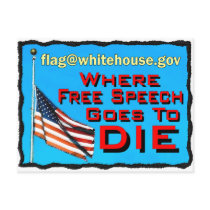 free speech death copy post card