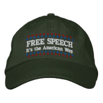 Free Speech embroidered hats