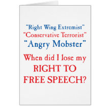 Free Speech?? Greeting Card
