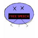 Free Speech Head Ladies Baby doll T-Shirt by angrychick Free Speech Head Ladies Baby doll T-Shirt
