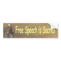 Free Speech is Sacred Bumper Stickers
