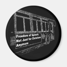 Free Speech: Not Just for Christians Anymore Fridge Magnets
