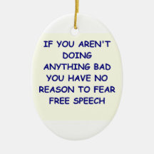 free speech ornament