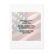Free Speech Postcard