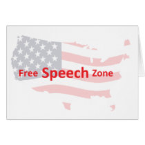 Free Speech Zone Greeting Card