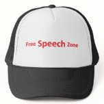 Free Speech Zone, just words Mesh Hats