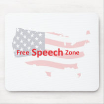 Free Speech Zone Mouse Pads