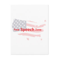 Free Speech Zone Postcards