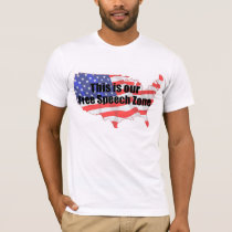 Free Speech Zone t-shirts by burntright Free Speech Zone t-shirts