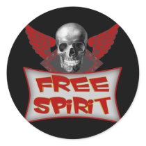 Free Spirit Biker Stickers