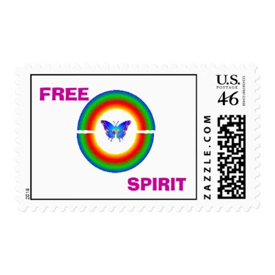 FREE SPIRIT BUTTERFLY POSTAGE by julesbartlett