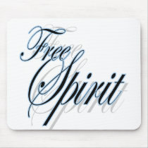 Free spirit inspirational mousepad for girls