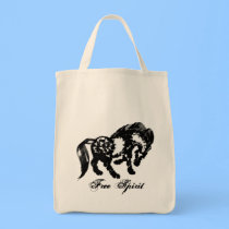 "Free Spirit" Wild Horse Tote bags