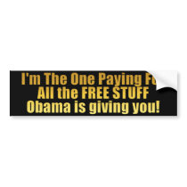 FREE STUFF! - Anti Obama Bumper Sticker