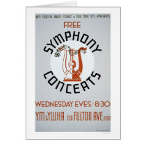 Free Symphony Concerts 1941 WPA cards