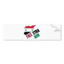Free Syria Now Bumper Sticker
