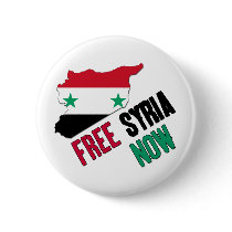 Free Syria Now Pinback Buttons