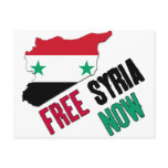 Free Syria Now postcards