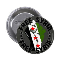 Free Syria Pinback Buttons