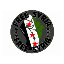Free Syria Postcard