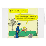 Free texting ticket color cartoon card
