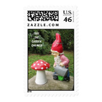 Free the Garden gnomes Postage Stamp