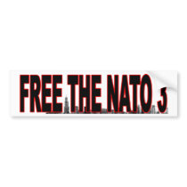 FREE the NATO 3 bumper sticker