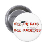Free The Rats Pinback Button