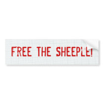 Free The Sheeple! Bumper Sticker