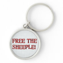 Free The Sheeple! Keychains