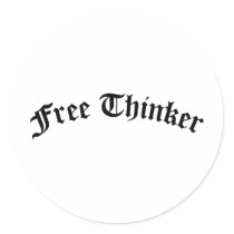 Free Thinker stickers by freethinkertees Free Thinker stickers