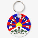 Free Tibet Badge keychains by JaZilla Free Tibet Badge keychains