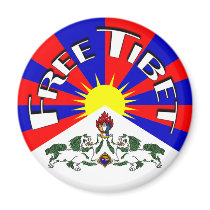 Free Tibet Badge magnets