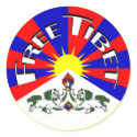 Free Tibet Badge stickers