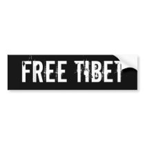 FREE TIBET bumper stickers by freetibet FREE TIBET bumper stickers