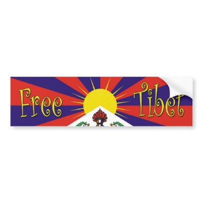 Free Tibet Bumper Sticker by NelsonZ
