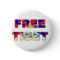 Free Tibet Button by thehatch Free Tibet Button