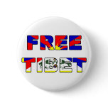 Free Tibet Button